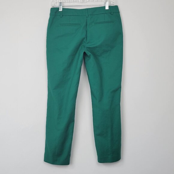 Dalia Collection Green 'Modern Fit' Ankle Pants Mid-Rise Slim Fit - Picture 5 of 11